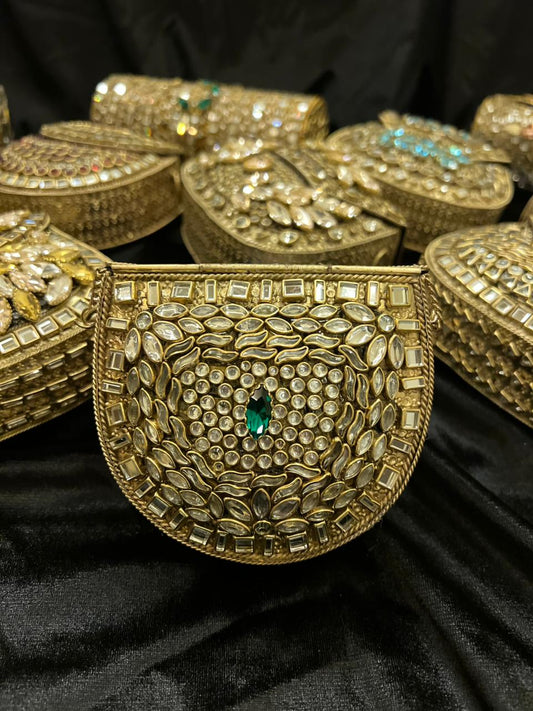 Green Stone Clutch
